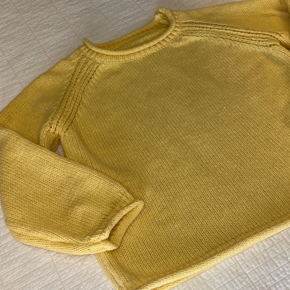 Knit Cozy Sweater Soft Rubber Duck Yellow Sweater Large Oversized EUC!